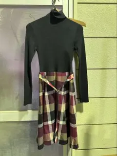 GA228 ブルーレーベル クレストブリッジ ニットドッキングワンピース