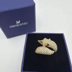 SWAROVSKI フォックスモチーフ リング ゴールドカラー　【7】Yのサムネイル