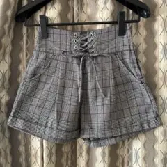 CLIP CLIPチェック柄 ショートパンツ M