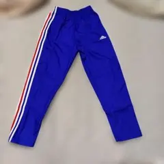 【値下げ】アディダス青 ストライプ ピステパンツ