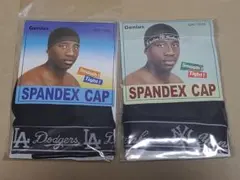 2個セット　ブラック　SPANDEX CAP　ドジャース　ヤンキース