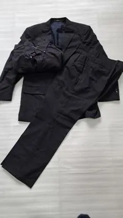 青山REGAL紺色 ストライプ ビジネススーツ(シャツ)