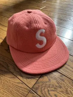 Supreme キャップ サーモンピンク