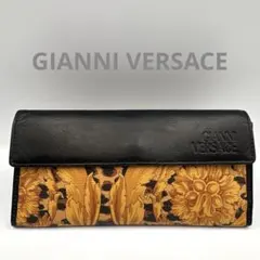 【GIANNI VERSACE】レオパード柄 長財布　　ジャンニヴェルサーチ
