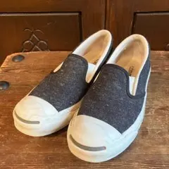Converse スリッポン ジャックパーセル ダークグレー スニーカー 靴