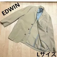 EDWIN エドウィン　スエード調 テーラードジャケット ベージュ　Lサイズ