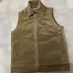 オリーブ色ジッパーベスト DRUG STORE'S