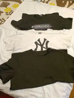【F018】訳あり Tシャツ3枚セット メンズ 黒2白1 まとめ売り