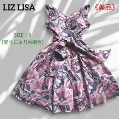 《美品》 LIZ LISA 花柄 ノースリーブ フレアワンピース 美スタイルのサムネイル