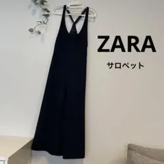 【ZARA】サロペット　ネイビー　オールインワン　Sサイズ