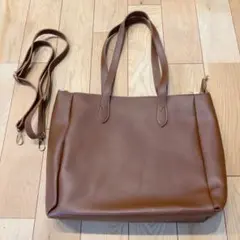 トートバッグ レディース メンズ 大容量 カバン ブラウン　ビジネスバッグ