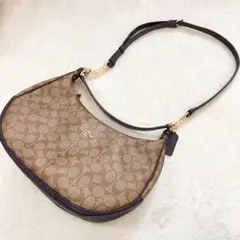 COACH トートバッグ ショルダー 2WAY PVC レザー シグネチャー