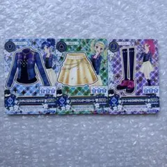 アイカツ　インディゴダンガリーシャツ　ホワイトラバースカート