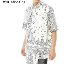 RVCA ルーカ　バンダナ柄半袖ハーフパンツセットアップ　ホワイト