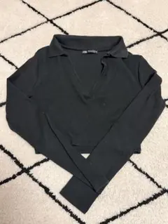 ZARA ブラック 長袖 Tシャツ M