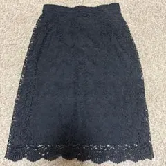 ユニクロ　ブラックレース タイトスカート