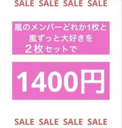 嵐　ずっと大好き　２枚セット　うちわ　ファンサ　選べるセール