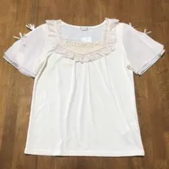 axes y2k❤️アイボリー フリル レース　シャツ　平成ギャル