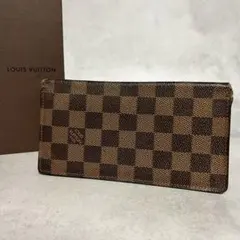 Louis Vuitton 다미에 지갑 긴 지갑 A74