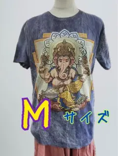【新品】ネイビー　男女兼用カットオフガネーシャTシャツ　藤井風さんM