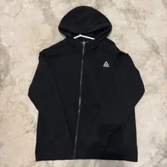Reebok ブラック ジップアップパーカー