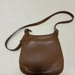 オールド　COACH レザー ショルダーバッグ ブラウン