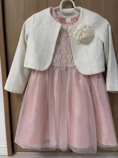 ピンクレースドレス ジャケット付き