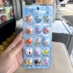 キラキラ カプセル型シール 2枚セット 可愛い デザート 手帳 ぷっくりシール