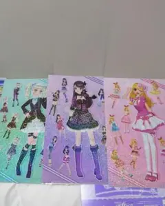 アイカツ　ガチャガチャ　クリアファイル 3枚セット