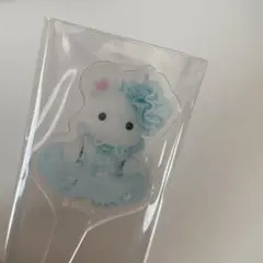 シルバニア　赤ちゃん　カフェ　アクリルピック　マシュマロネズミ