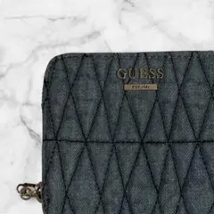 GUESS 二つ折り財布 デニム生地のサムネイル