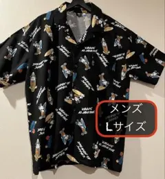 ミッキー　アロハシャツ　メンズLのサムネイル