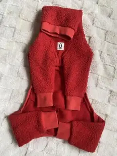 レナ様専用ページ USHH フリース 赤 犬服 フード付き　Ｍサイズ