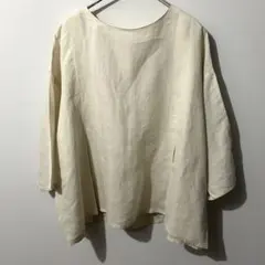 美品 STAMP AND DIARYリネン100%カラーシャツ日本製