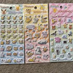 ポケモン　プチプチシール　3枚セット