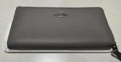 COACH グレー レザー 長財布