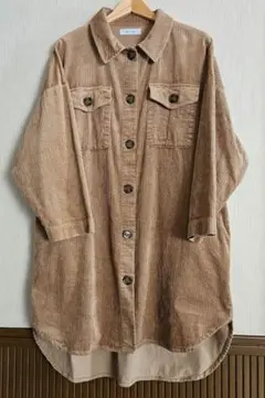 メランクルージュ　コーデュロイ　ビッグシルエット　オーバーシャツ　ジャケット