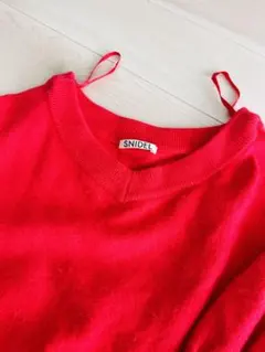 SNIDELアンゴラ混ショート丈ニット スナイデル