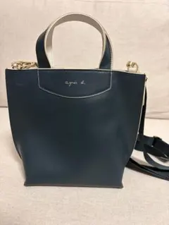 agnes b. トートバッグ　ダークグリーン