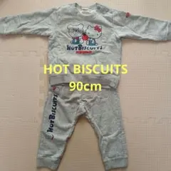 【美品】HOT BISCUITS 上下スウェットセット 90cm キティコラボ
