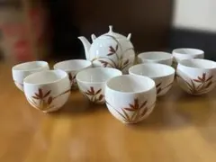 中古　香蘭社　湯飲み　急須セット