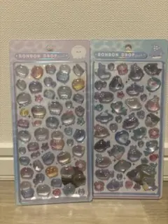 正規品　水族館限定　ボンボンドロップシール　クラゲ　サメ