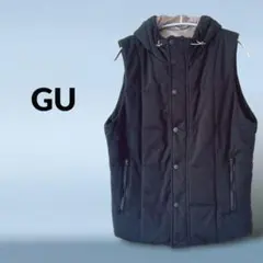 GU ジーユー　ダウンベスト　ブラック　アウター　M メンズ