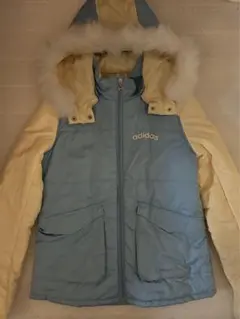 y2k archive 00s adidas ファーダウンジャケット