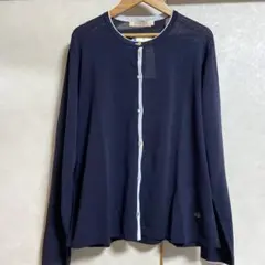 Crocodile 長袖 カーディガン ネイビー Lサイズのサムネイル