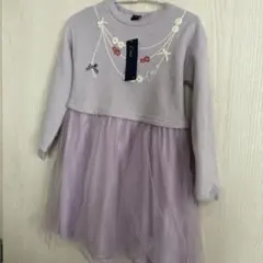 新品　crescent 女の子 紫ワンピース 130