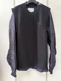 sacai ドッキング ニット セーター - メルカリ