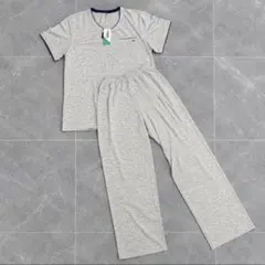 【新品タグ付き】 テンセル混 ルームウェア 上下セット メンズ 3XL グレー