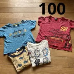 Tシャツ まとめ売り　100 男の子　半袖　UNIQLO ドラえもん　カーズ