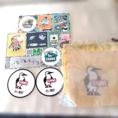 CHUMS ステッカー４枚セット ・巾着袋